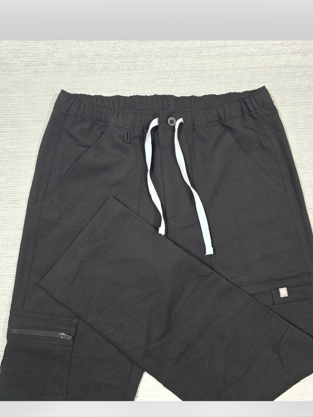 Figs Cairo Straight Leg Scrub Pants Mens XS Short 27" Black Doctor Medical
